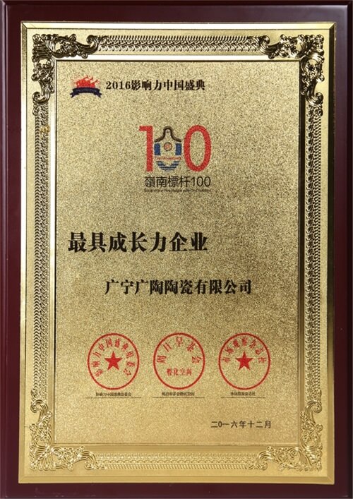 岭南标杆100-最具成长力企业